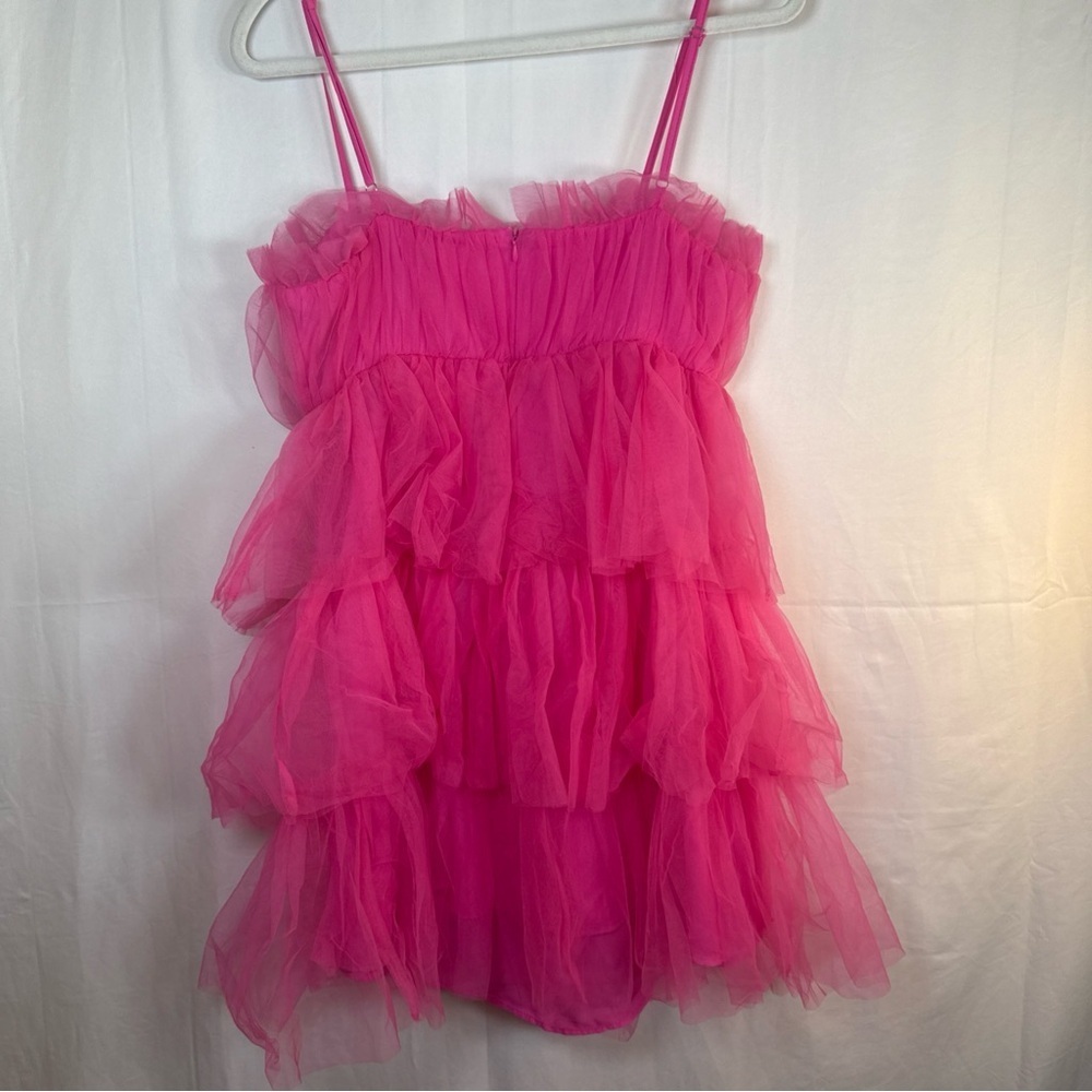 TCEC Pink Layered Mini Dress Size Large NWT - Picture 10 of 14